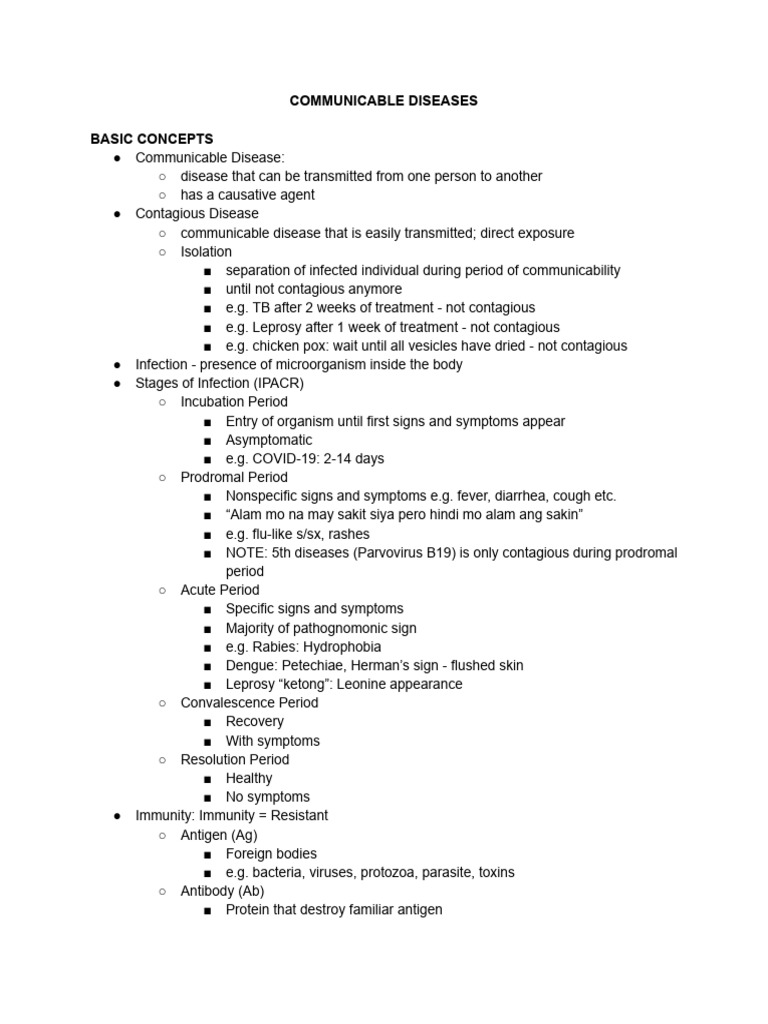 CD NOTES | PDF | Infection | Rabies