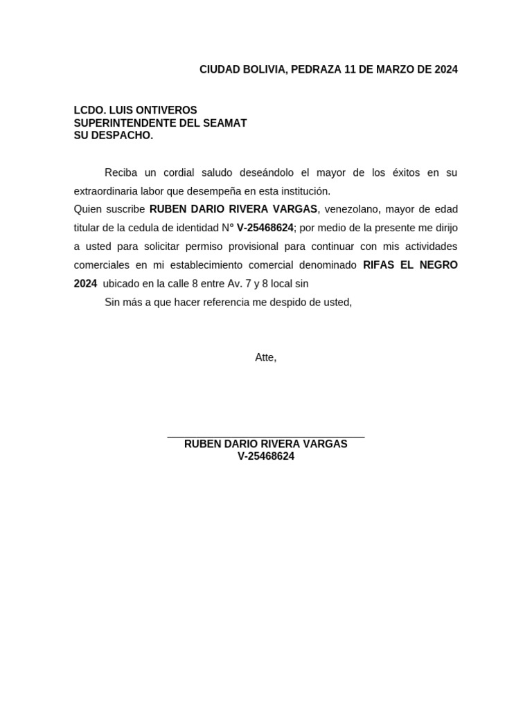 Oficio Seamat | PDF