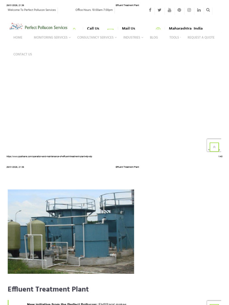 Effluent Treatment Plant | PDF