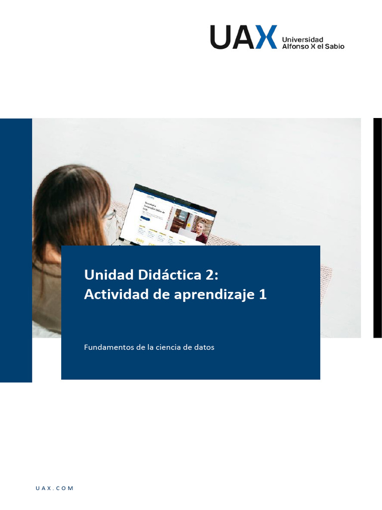 Unidad Didáctica 2: Actividad de Aprendizaje 1: Fundamentos de La ...