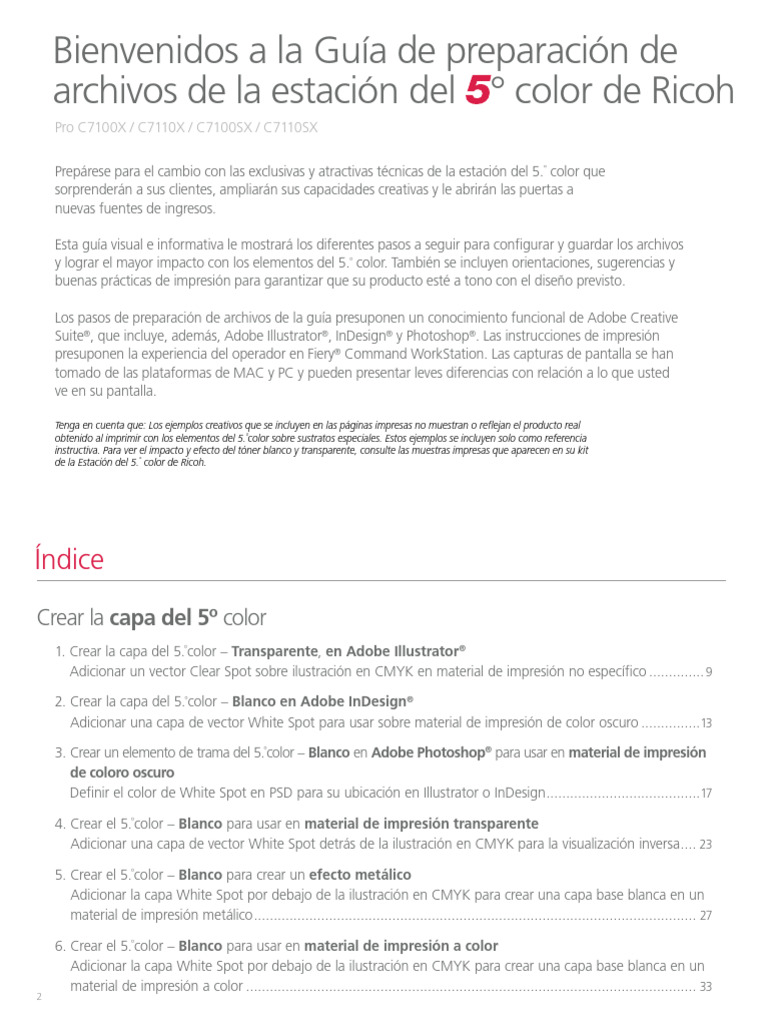 Ricoh - Pro - C7110 - 5th - Color - Guide - ES | PDF | Color | Adobe ...