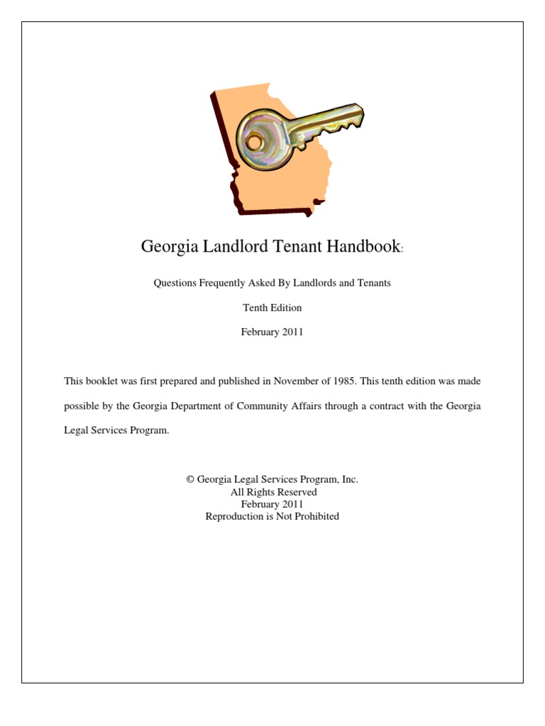 Landlord Tenant Handbook PDF Lease Leasehold Estate