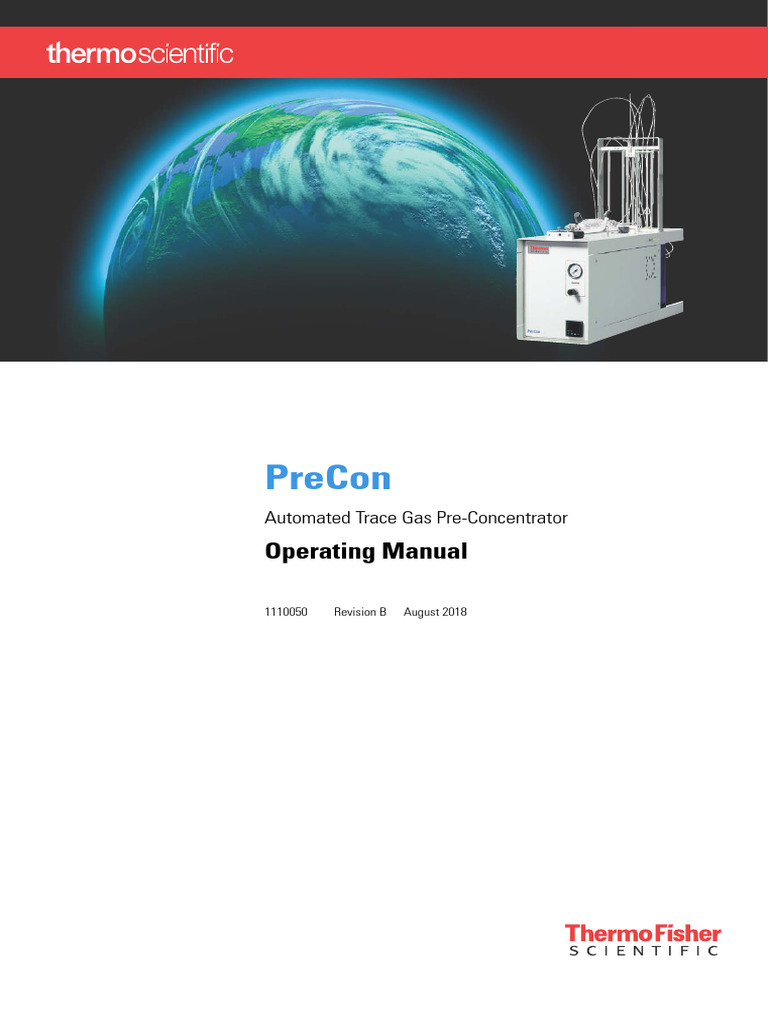 PreCon Operating Manual - Rev - B | PDF | Gas Chromatography ...