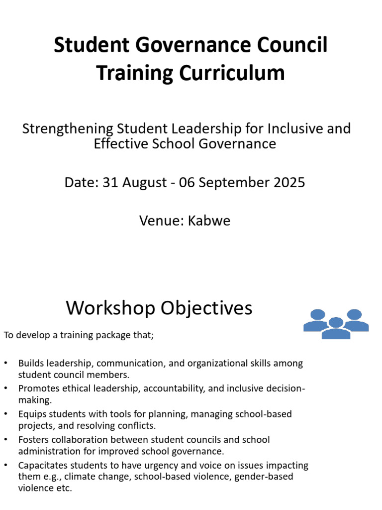 Student Governance Council Training Package | PDF | Governance ...