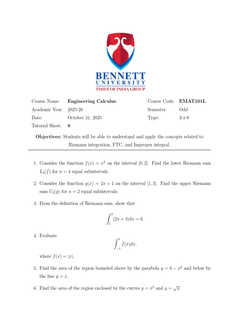 Tutorial 8 | PDF