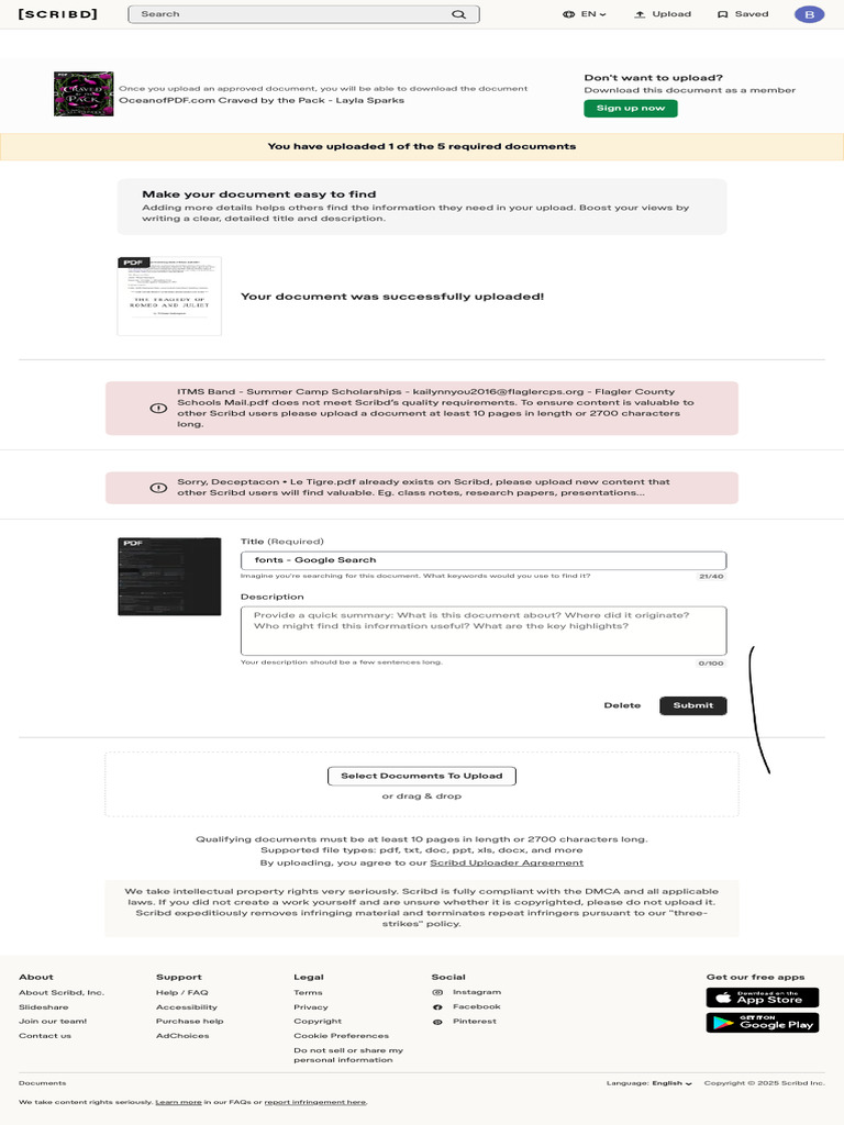 Upload A Document Scribd | PDF | Scribd