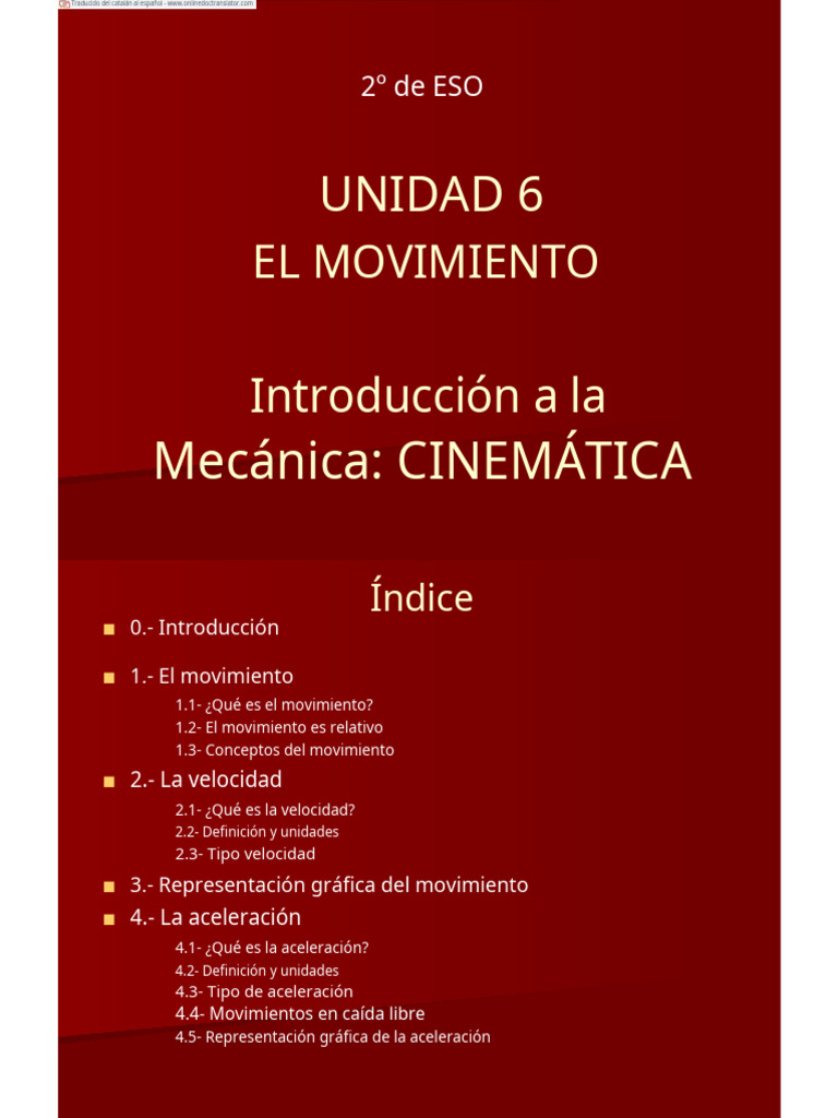 Fyq en Spanishh | PDF | Velocidad | Trayectoria