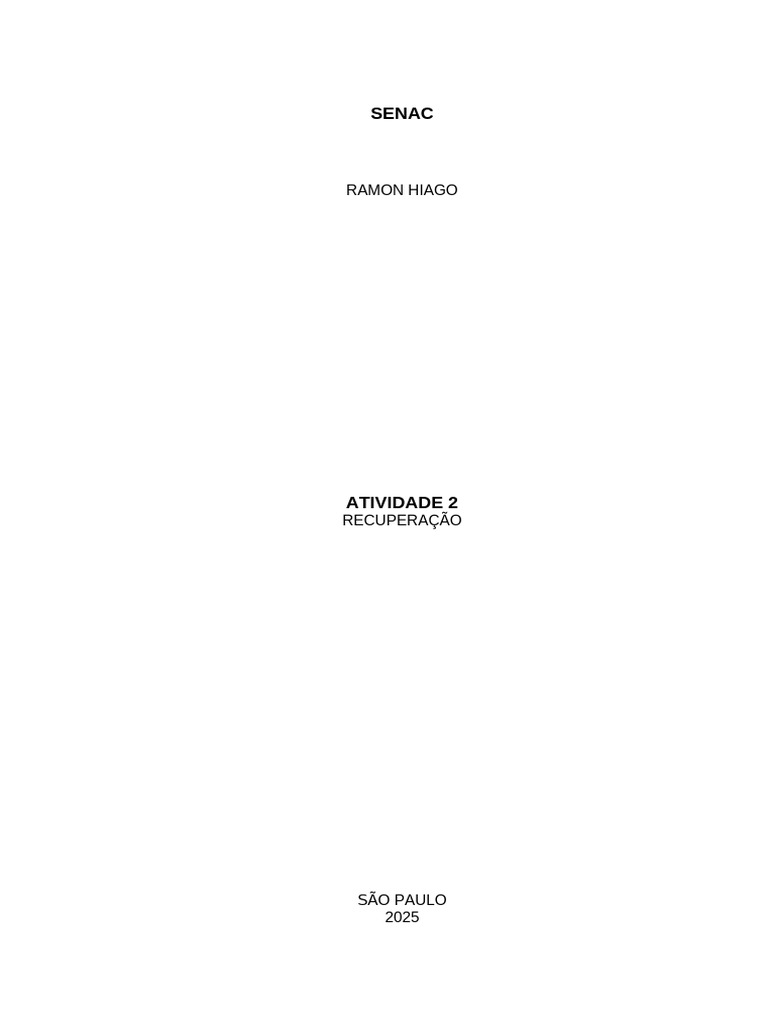 Modelo Atividade2 RH | PDF