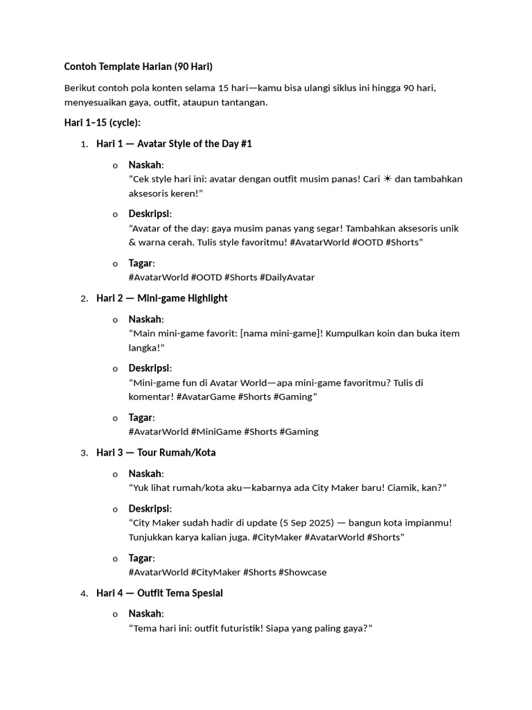 Konten Short | PDF
