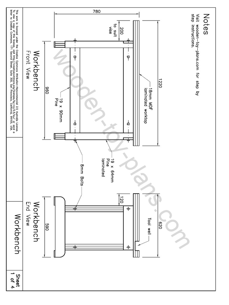 Free Workbench Plans | PDF