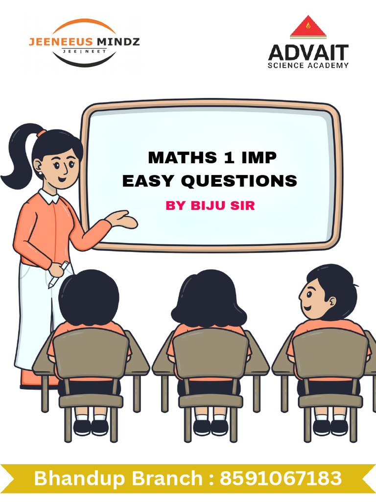 Maths 1 Imp Sheet | PDF
