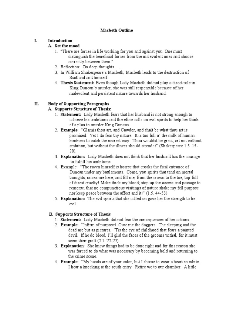 Macbeth script picture