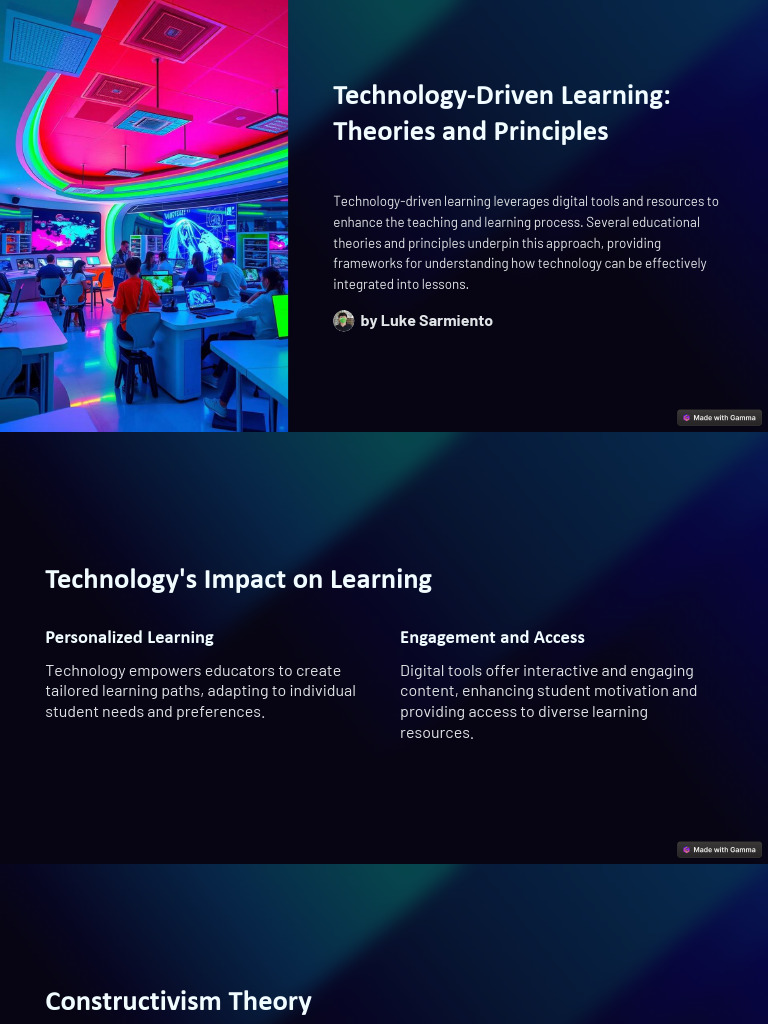 2 Technology Driven Learning Theories and Principles | PDF ...