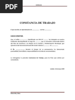 Constancia de honorarios profesionales