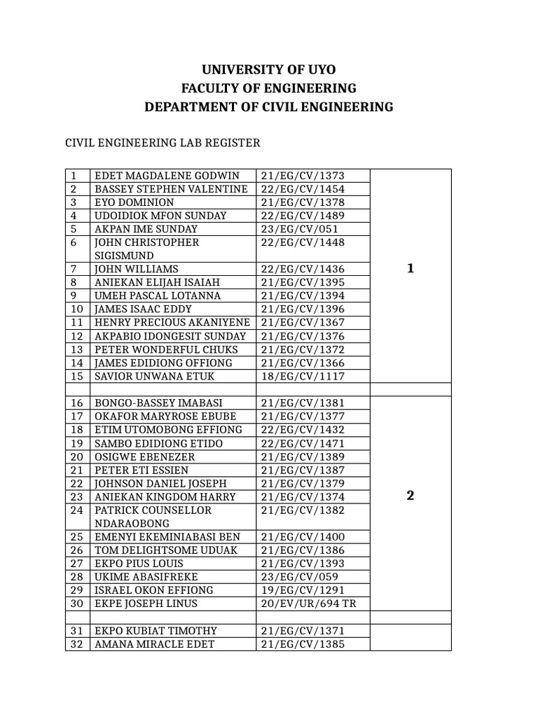 Lab Register 400l | PDF