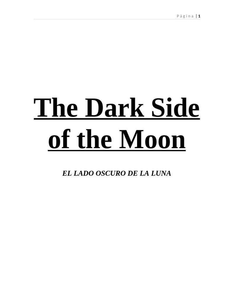 The Dark Side of The Moon | PDF | Industria de la música | Grabación de ...