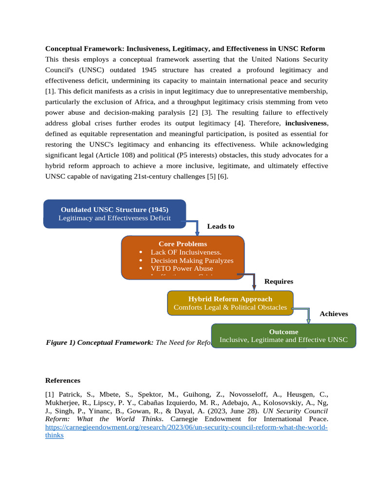 Conceptual Framework Inclusiveness, Legitimacy, A | PDF | United ...
