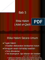 05 Etika Hakim (Adab Al-Qadi)