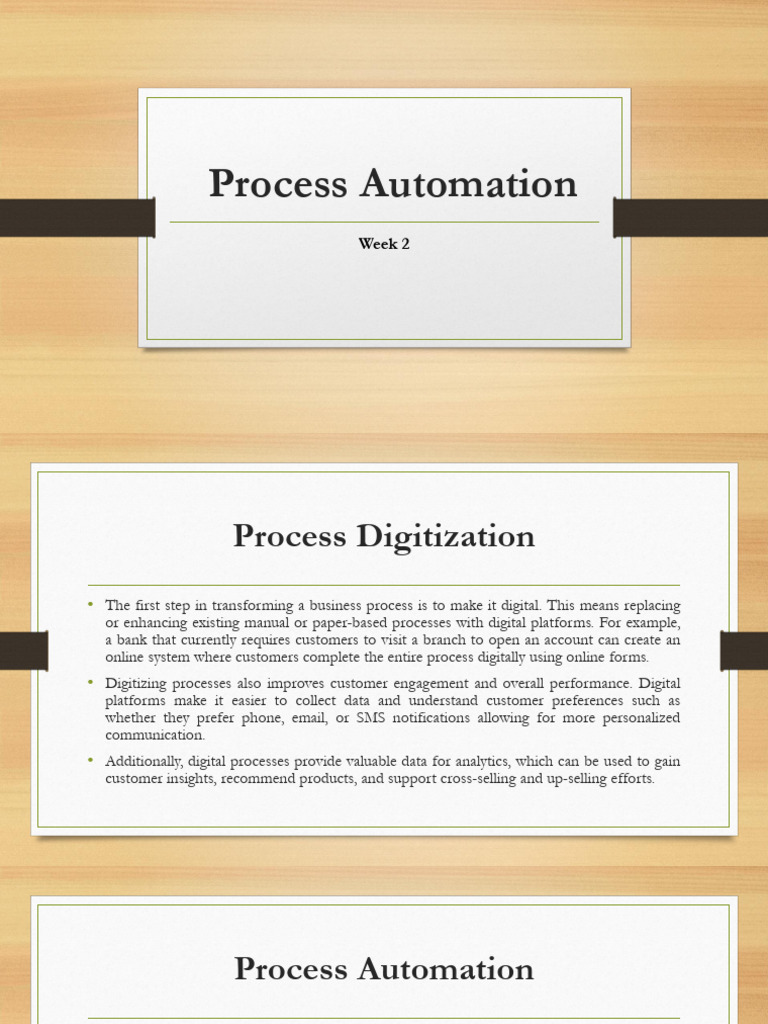 Week 2 - Process Automation | PDF | Automation | Machine Learning