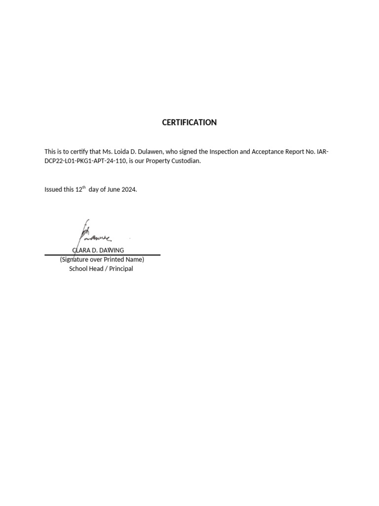 Certification | PDF