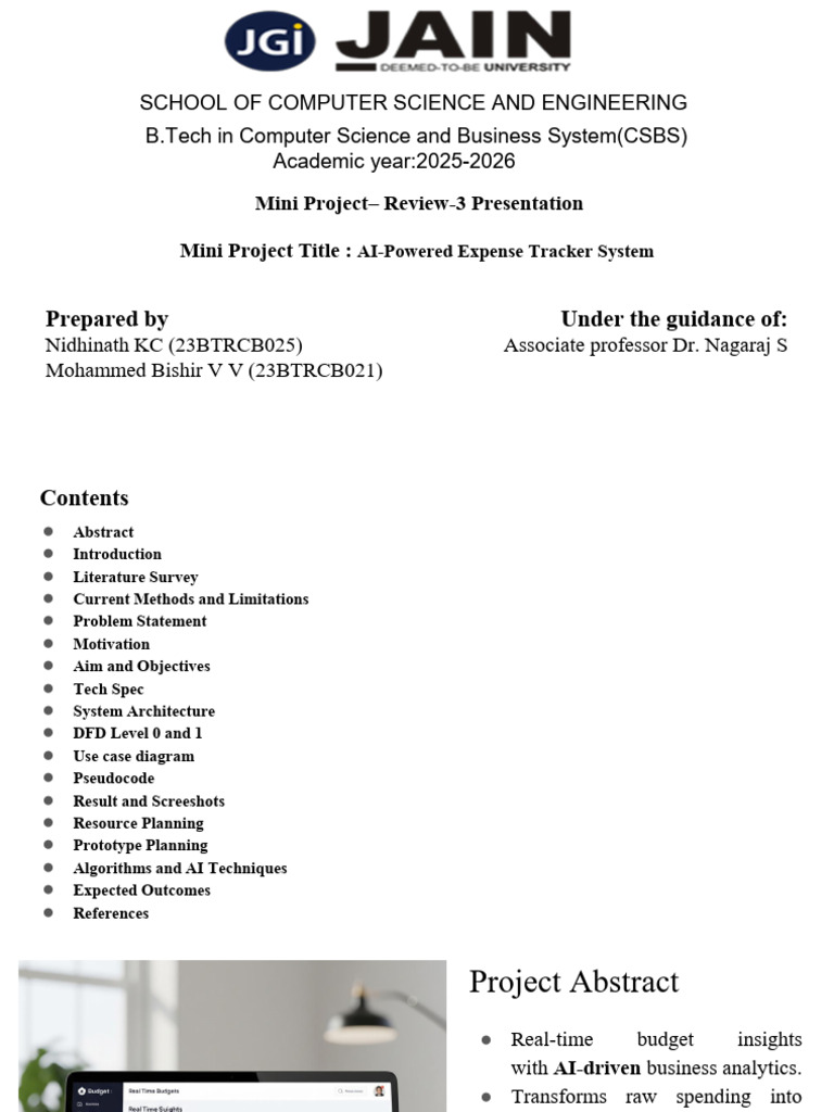 Mini Project Review Final | PDF | Machine Learning | Artificial ...