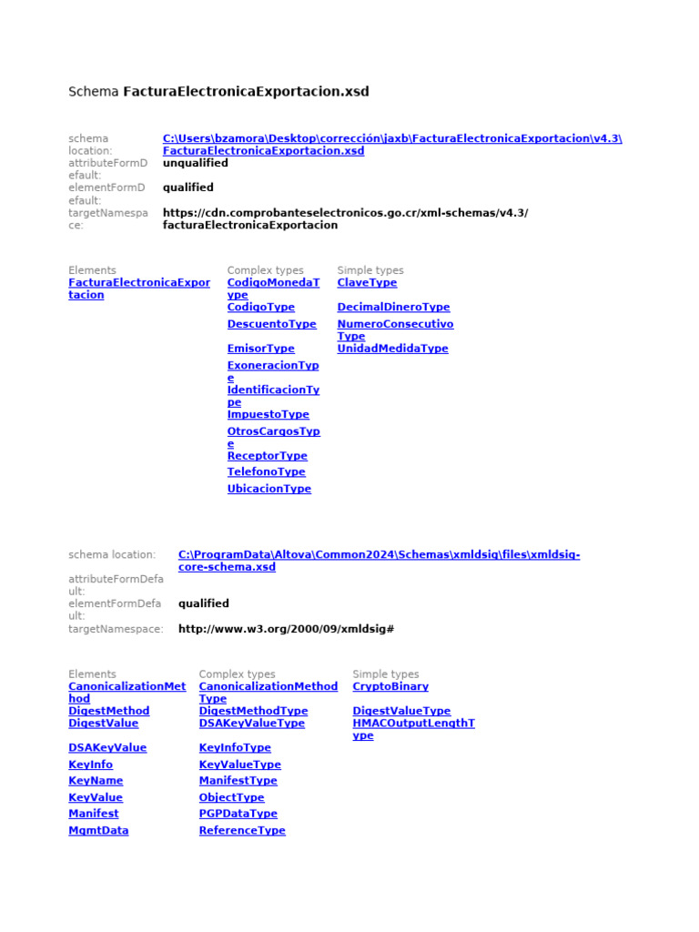 FacturaElectronicaExportacion V4.3 | PDF | Data Serialization Formats ...
