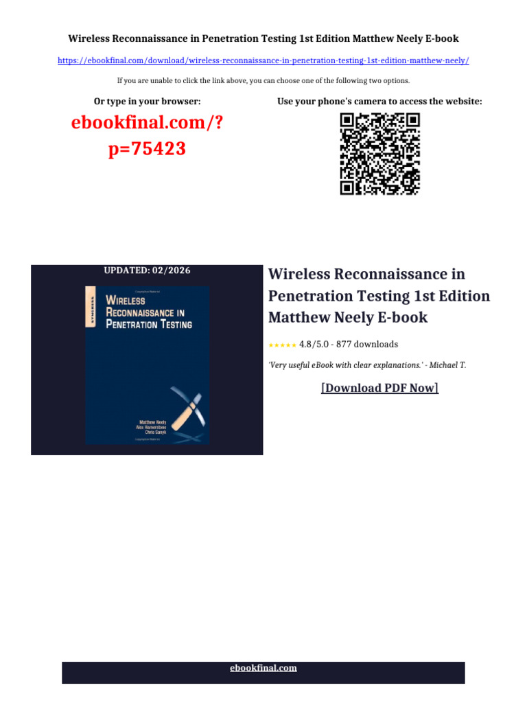 Wireless Reconnaissance in Penetration Testing 1st Edition Matthew ...