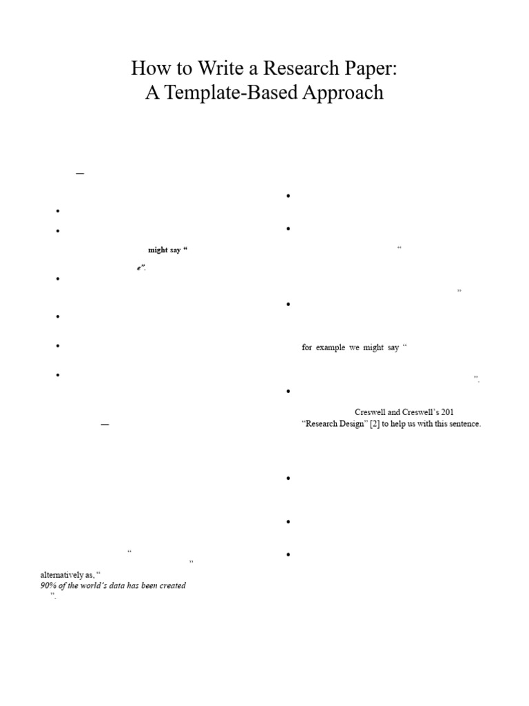 How To Write A Research Paper | PDF | Experiment | Data