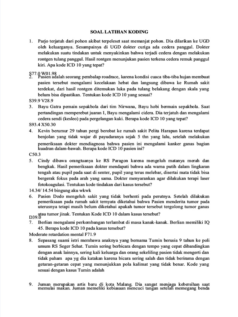 PDF Soal Latihan Koding Compress 2 | PDF