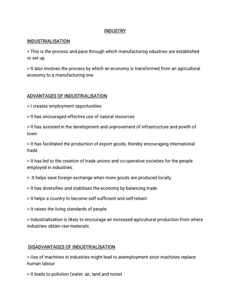 Industry Notes | PDF