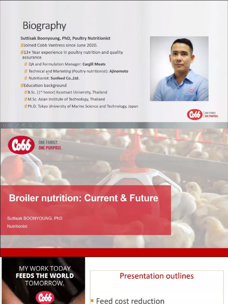 Broiler Nutrition Current and Future | PDF