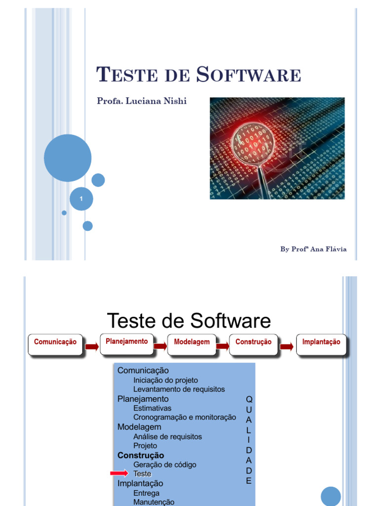 Aula 19 - Teste de Software | PDF | Testes de software | Programas