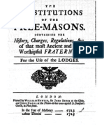 The Constitutions of The Free-Masons 1723