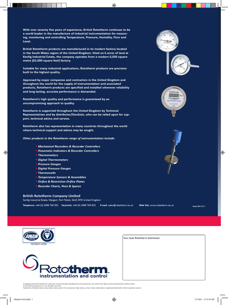 ROTOTHERM Sentinel-Chart-Recorder-User-Manual | PDF