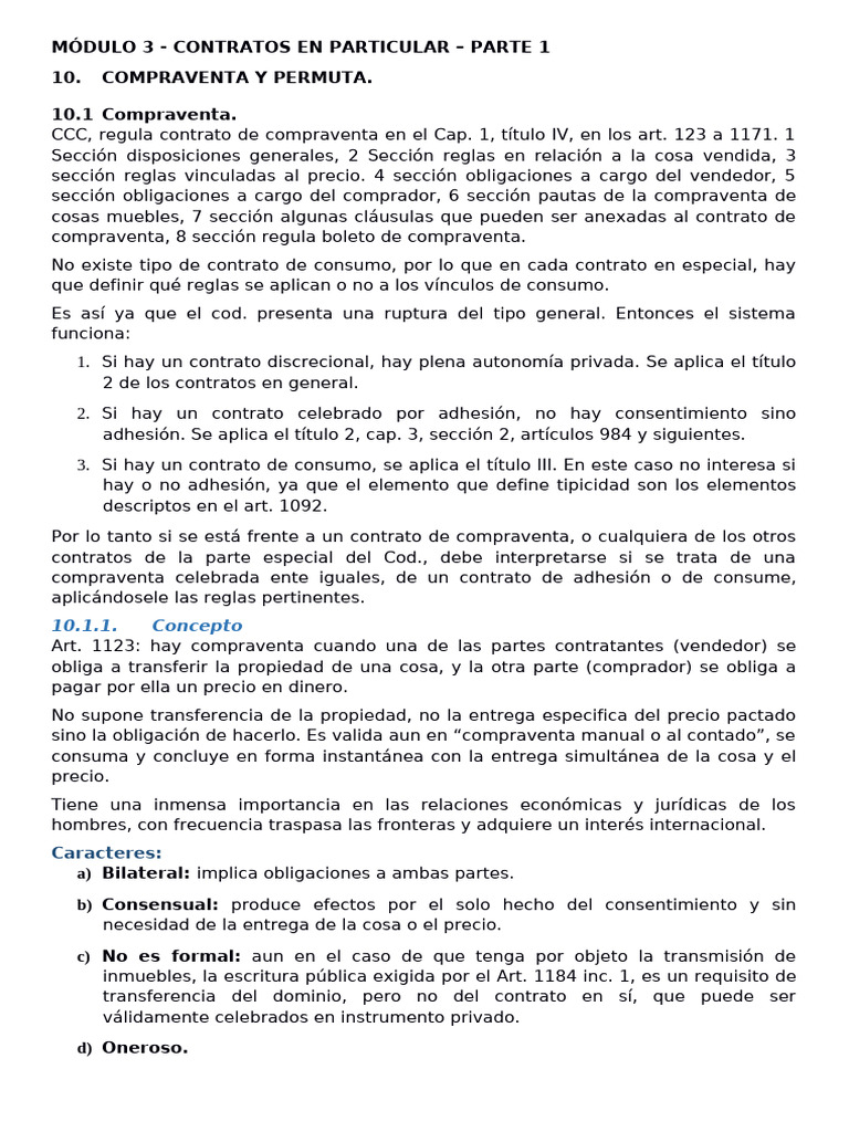Contratos Modulo 3 y 4 | PDF | Derecho privado | Ley común