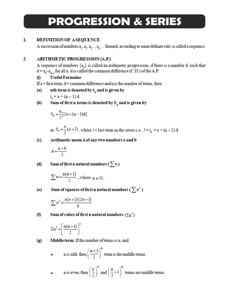 AP & GP | PDF | Elementary Mathematics | Mathematical Analysis