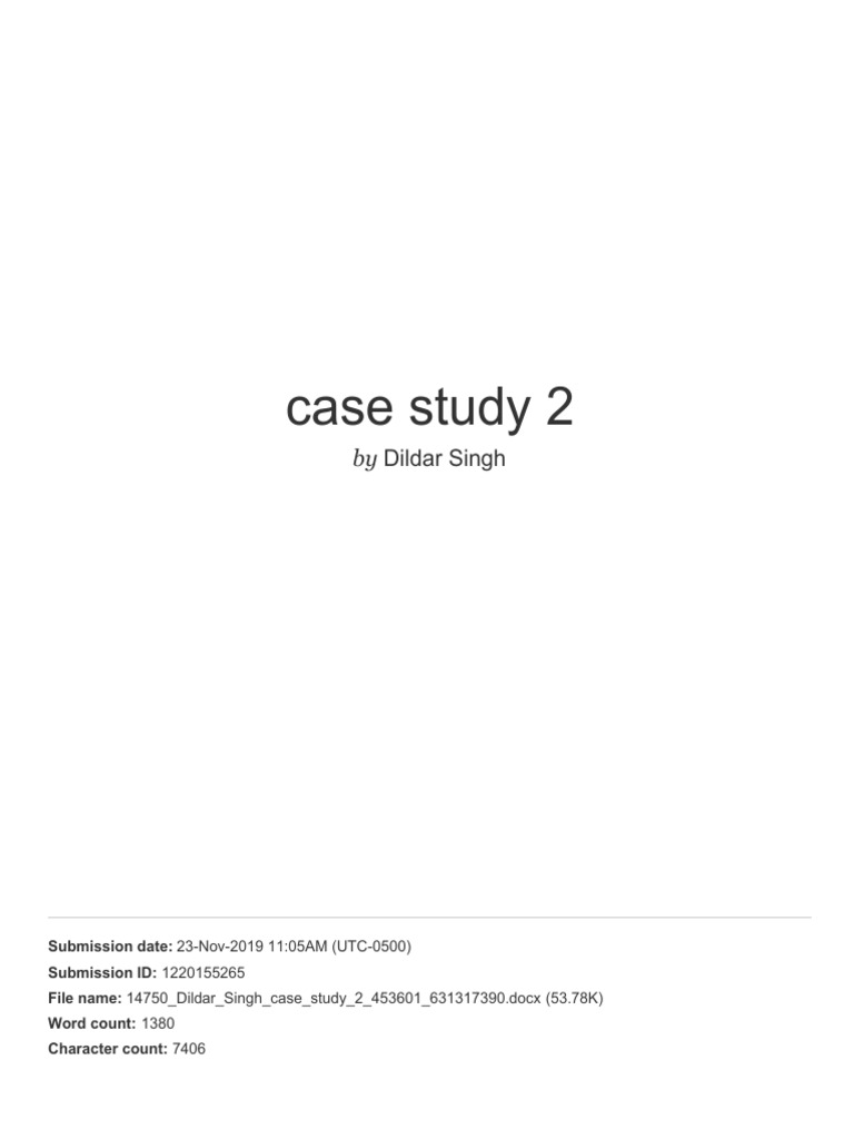 Case Study 2 | PDF