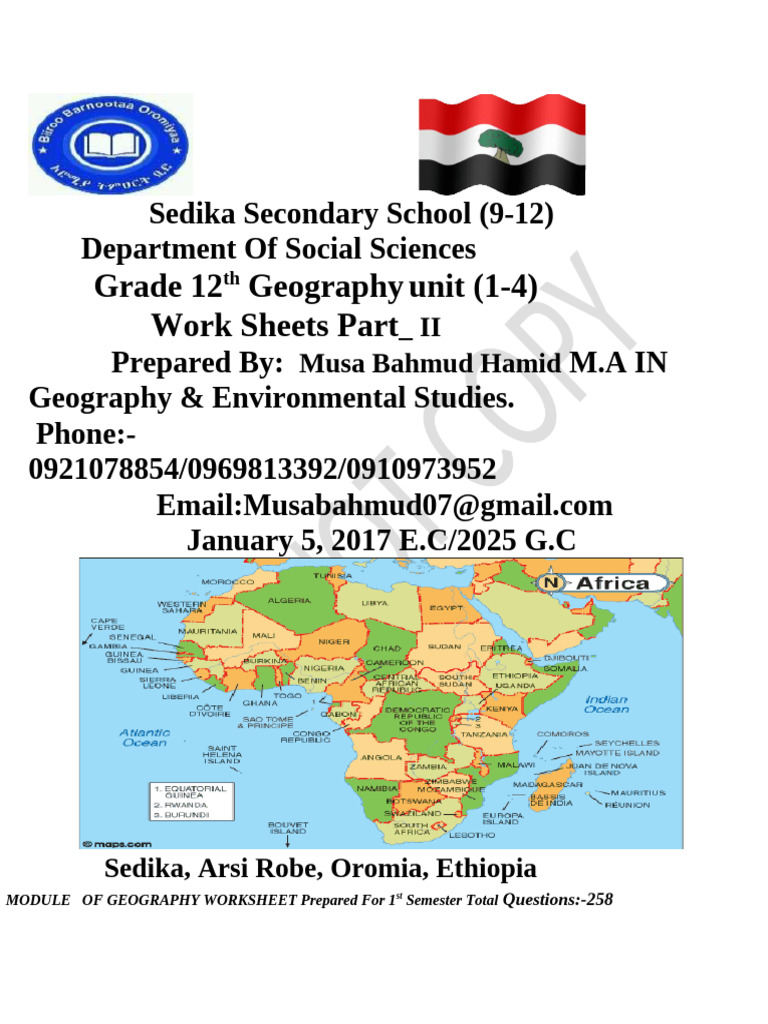 Geography Grade 12th | PDF | Climate Change | Plate Tectonics