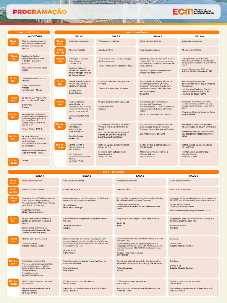 Flyer Evento ECM | PDF | Moodle | Educação à distância