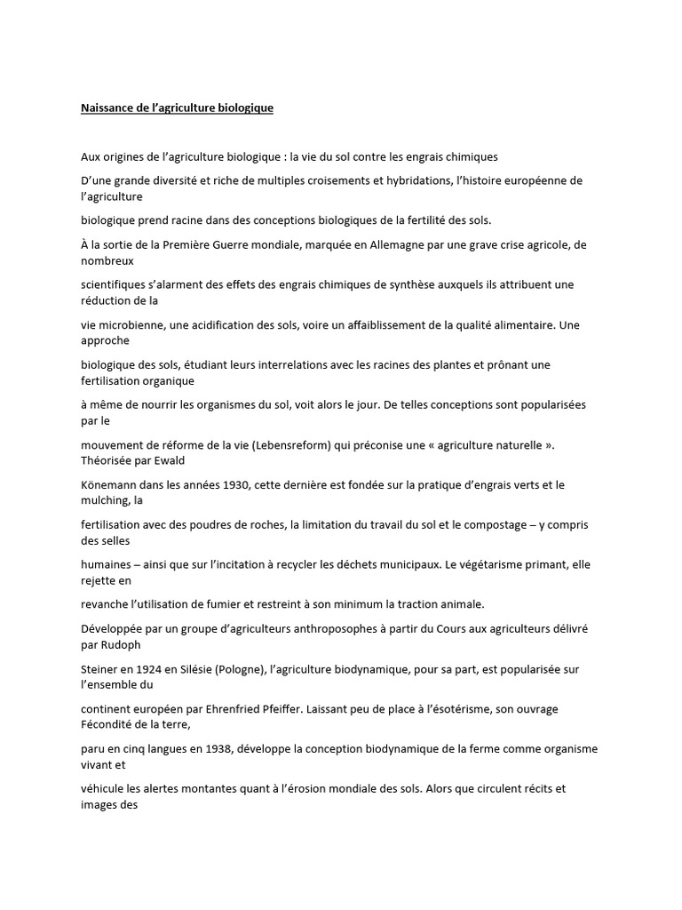 Agriculture Bio Et Inovation | PDF | Agriculture biologique | Agriculture