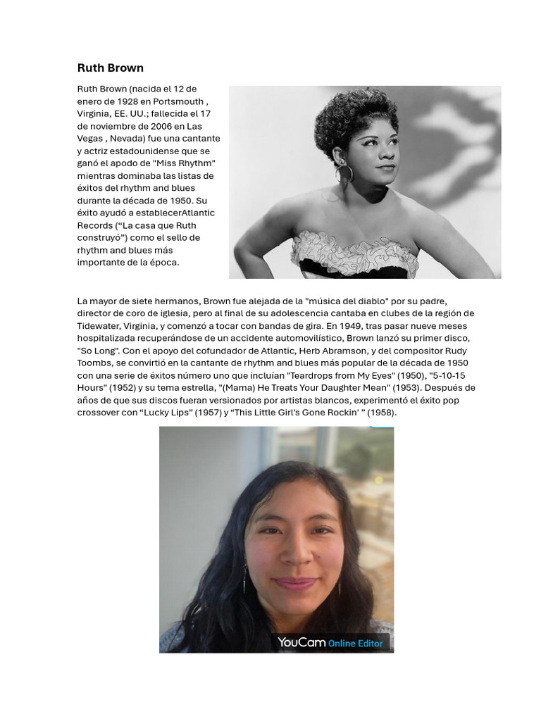 Ruth Brown | PDF