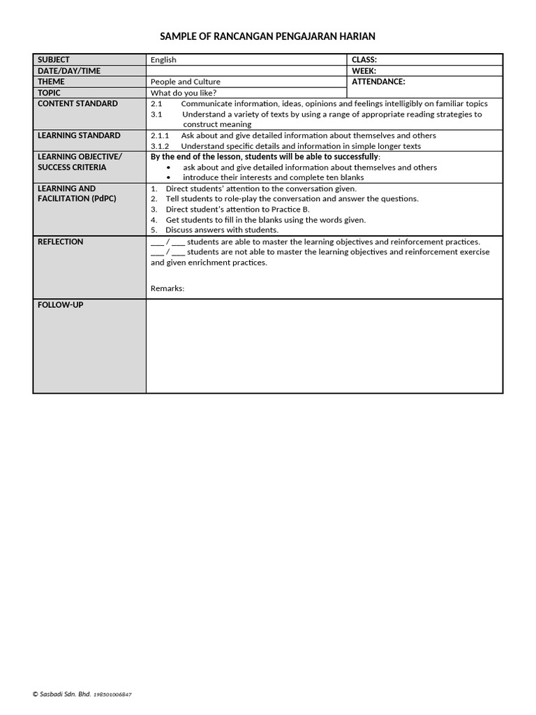 RPH F1 Unit 2 | PDF | Learning | Teachers