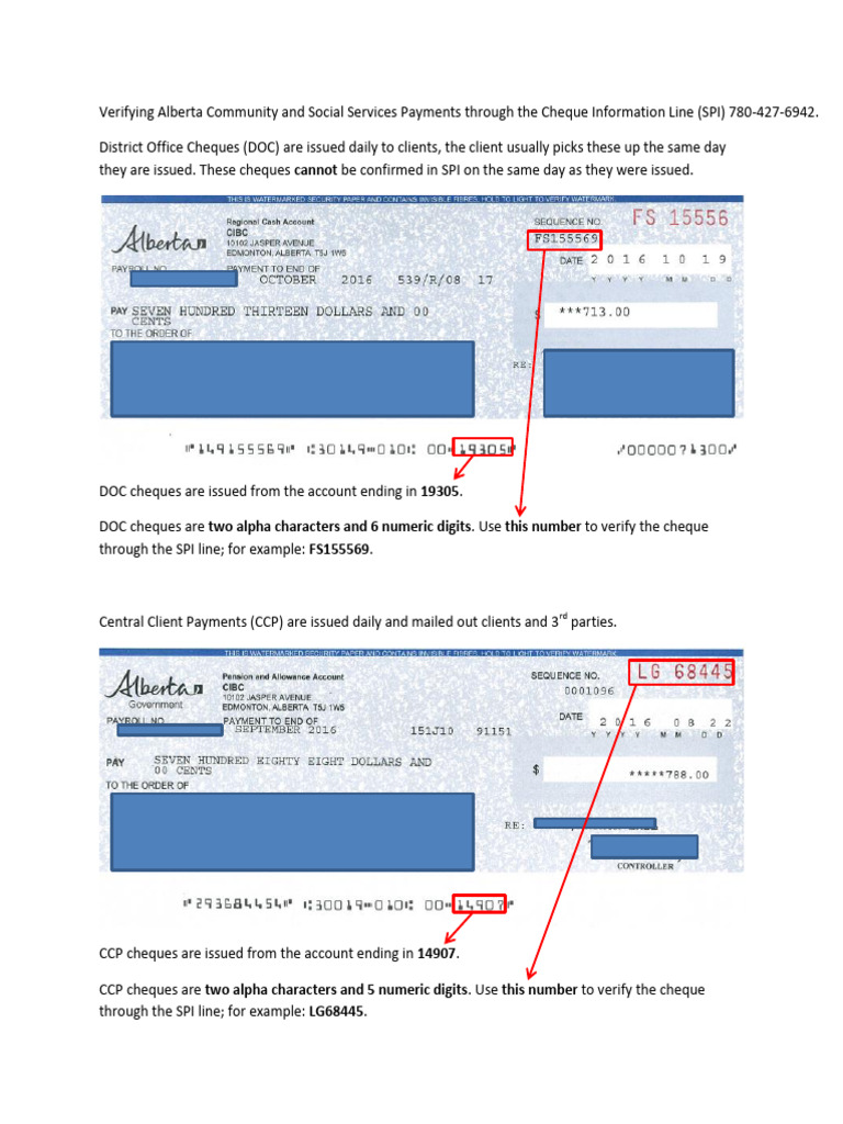 Banking Verifying Ccs Payments Through Cheque Verification Line (1) | PDF
