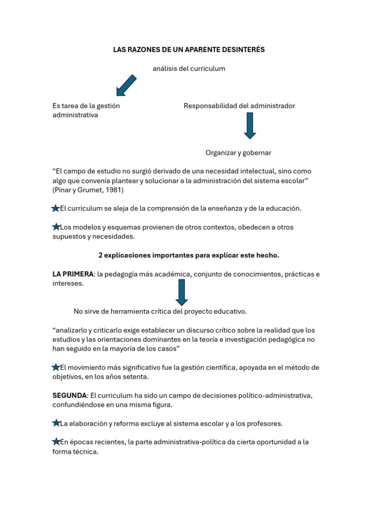 Las Razones de Un Aparente Desinterés | PDF