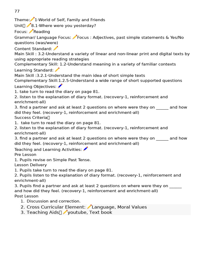 rph 6 | PDF | Question | Curriculum