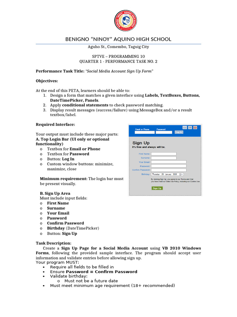 Quarter 1 Performance Task No. 2 | PDF