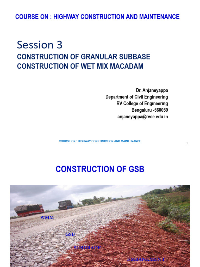 Highway Construction 3 - Subbase, Base | PDF | Road | Building Materials