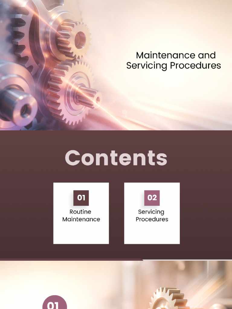 Maintenance and Servicing Procedures | PDF