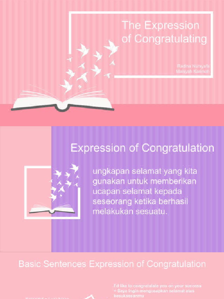Expression of Congratulating 156562775 | PDF
