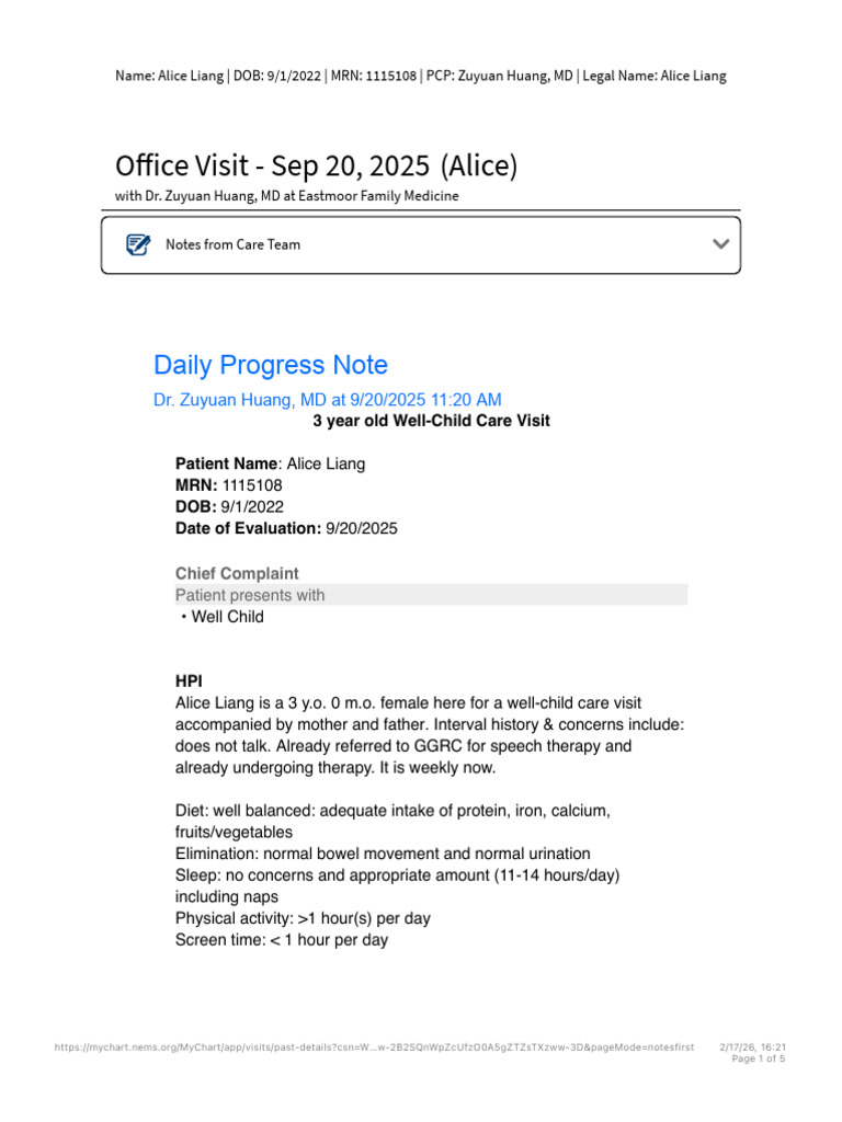 MyChart - Past Visit Details | PDF | Medical Specialties | Clinical ...